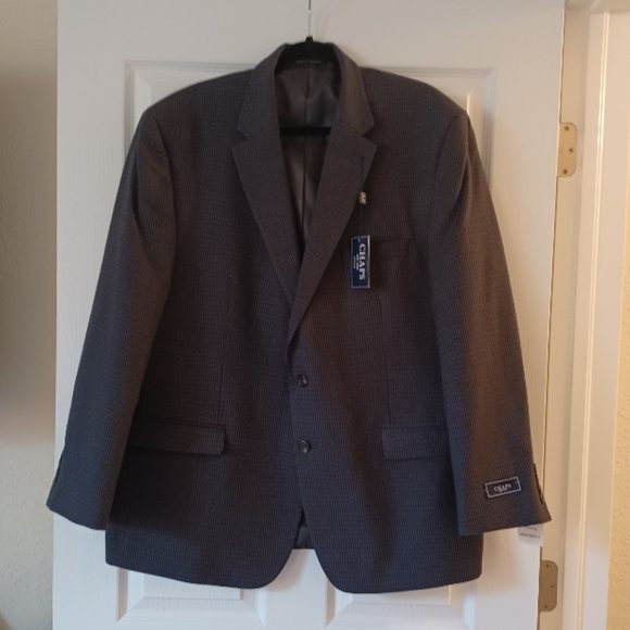 Chaps Other - NEW Chaps Men's Grey/Black Suit Jacket Size 48R